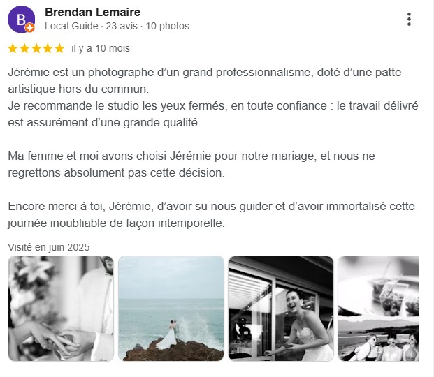 Avis client mariage