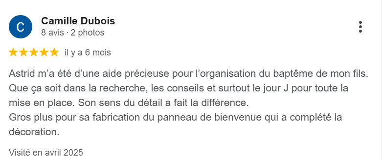 Avis organisation mariage Vendée