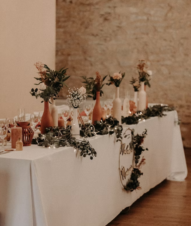 Décoration de salle réalisée par Atelier Rêve Fleurissant