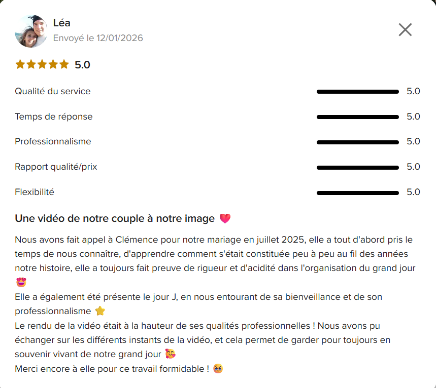 Avis client