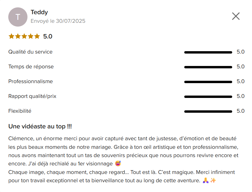 Avis client
