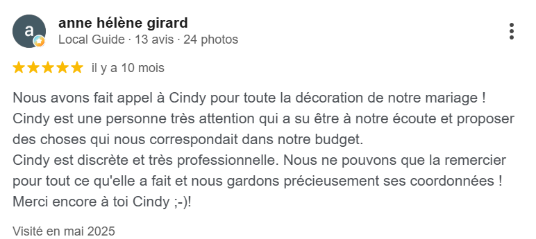 Avis client