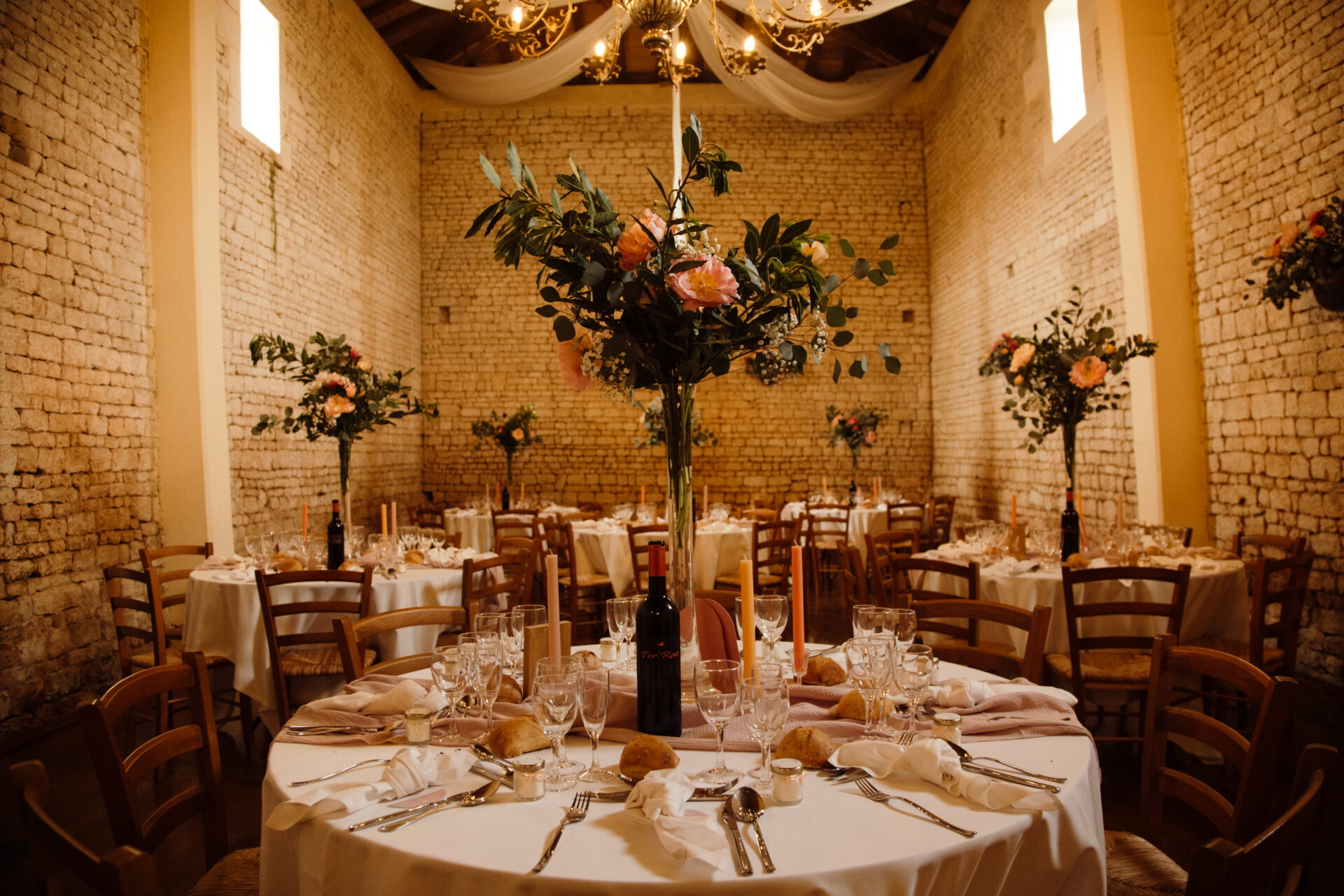 Décoration de table mariage réalisée par Lalie et Louise